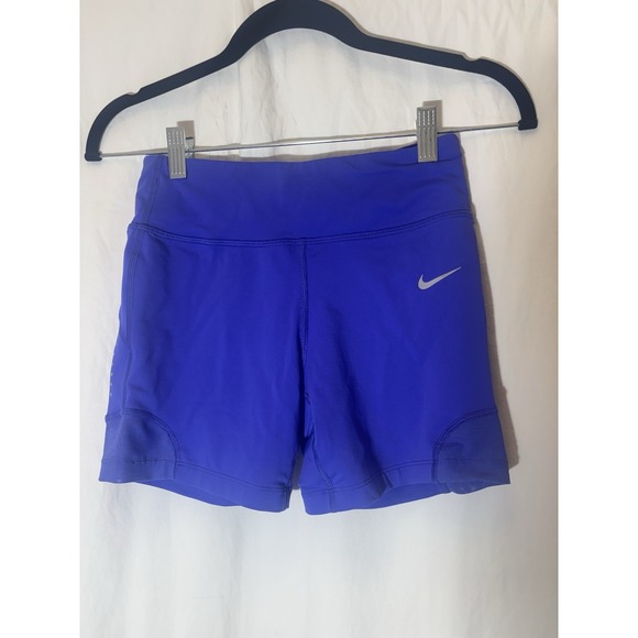 Nike Power Race Day Half Tight Blue‎ Compression Short Women's Small W32 - Picture 1 of 7